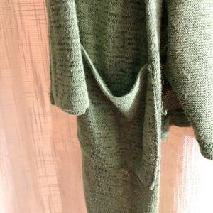 Green cardigan